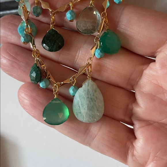 NWOT Precious Stone.Necklace. Blues - Picture 12 of 12